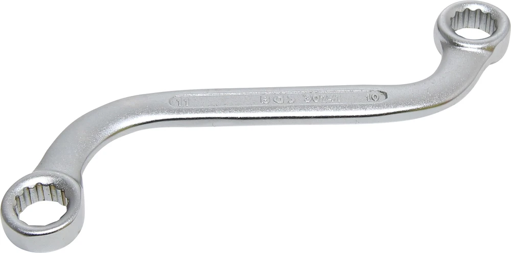 S TIPO DVIGUBAS ŽIEDINIS RAKTAS, 12 KAMPŲ | 10 × 11 MM (30741)