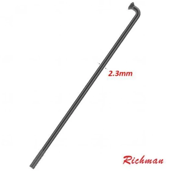 S13 nerūdijančio plieno juodi 276 mm stipinai, 36 vnt. pakuotė RICHMAN