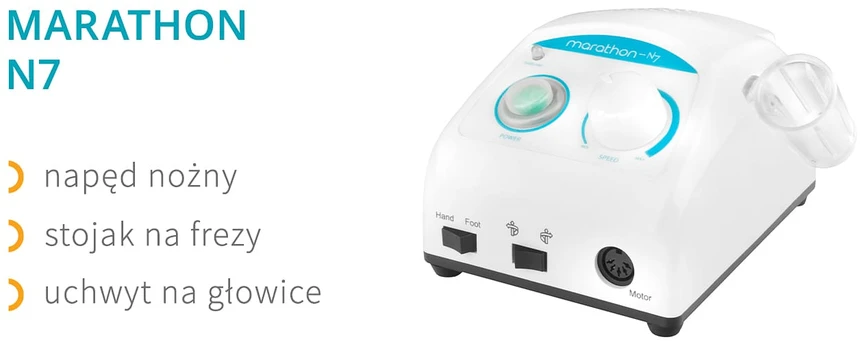 Activeshop Profesionali nagų freza Saeyang Marathon N7 su antgaliu ES6 100W