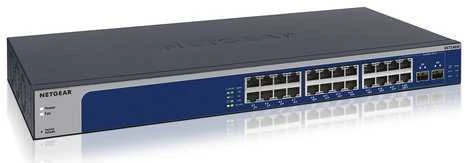 Šakotuvas Komutatorius - „Netgear“ komutatorius XS724EM 24 prievadų 10 Gbps valdomas