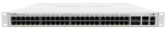 Komutatorius Mikrotik CRS354-48P-4S+2Q+RM 53p PoE (PoE+: 48;) 700W valdomas Fast/Gigabit/10G