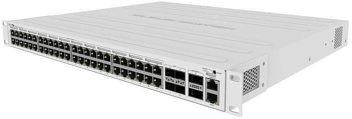 Komutatorius Mikrotik CRS354-48P-4S+2Q+RM 53p PoE (PoE+: 48;) 700W valdomas Fast/Gigabit/10G