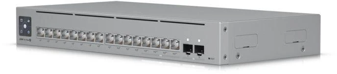 Šakotuvas Valdomas 16 prievadų „Ubiquiti UniFi Pro Max“ PoE komutatorius, Gigabit/Multigigabit/10G (18 prievadų, PoE+: 12; PoE++: 4)