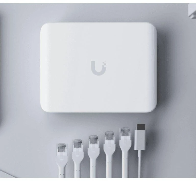 Šakotuvas Valdomas 5 prievadų 1/2.5G „Ubiquiti“ „UniFi Flex Mini“ 2.5G komutatorius (USW-Flex-2.5G-5-EU)