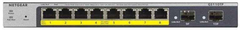 Šakotuvas NETGEAR 10 prievadų Gb Smart Managed Pro Switch m. PoE