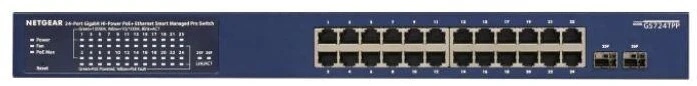 Ausinės Valdomas gigabitinis komutatorius NETGEAR GS724TP-300EUS, 26 prievadų, PoE 190 W (PoE+: 24 prievadai)