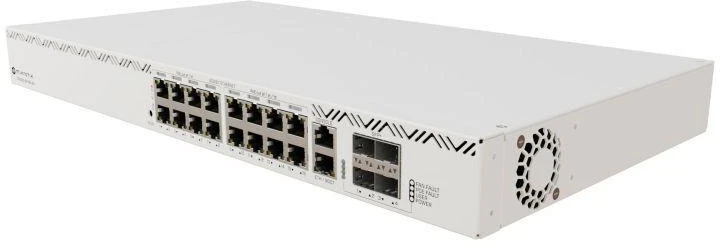 Šakotuvas Valdomas komutatorius Mikrotik CRS320-8P-8B-4S+RM, 21 prievadas, PoE (PoE+: 8; PoE++: 8;), 600/963W, Gigabit/10G