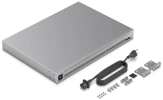 Šakotuvas Valdomas UBIQUITI UniFi Pro Max 24 tinklo jungiklis, 26 prievadai, Gigabit/Multigigabit/10G (USW-Pro-Max-24-EU)