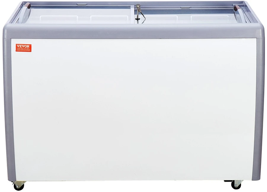 VEVOR 370 L ledų vitrina ir šaldiklis