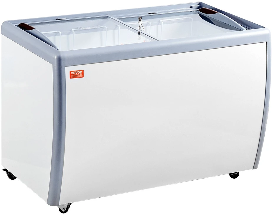 VEVOR 370 L ledų vitrina ir šaldiklis