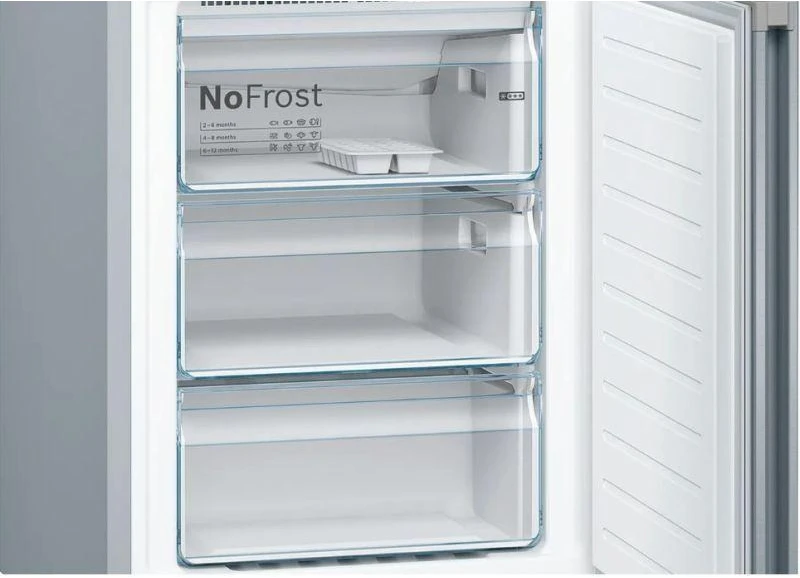 Bosch Serie 4 KGN39VIEB Šaldytuvas-Šaldiklis Freestanding 368 L E Stainless Steel