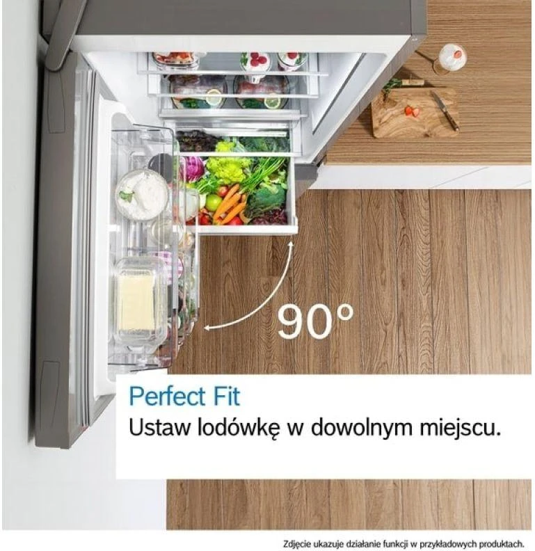Bosch Serie 4 KGN39VIEB Šaldytuvas-Šaldiklis Freestanding 368 L E Stainless Steel