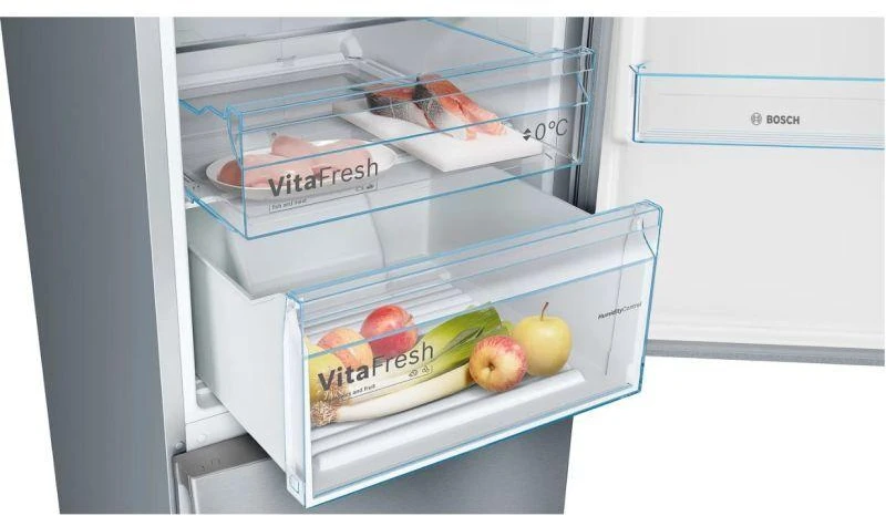 Bosch Serie 4 KGN39VIEB Šaldytuvas-Šaldiklis Freestanding 368 L E Stainless Steel