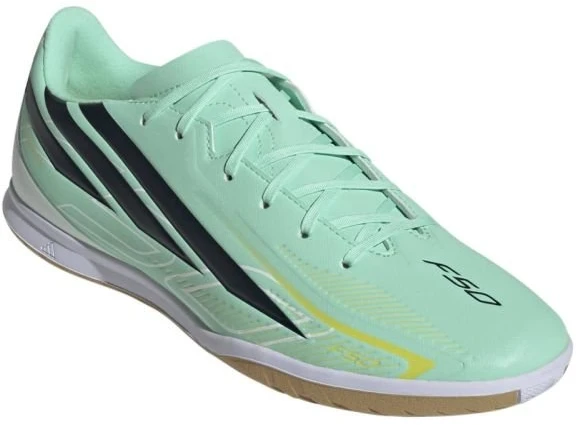 Salės bateliai adidas F50 Hyperfast Club IN, žalsvi