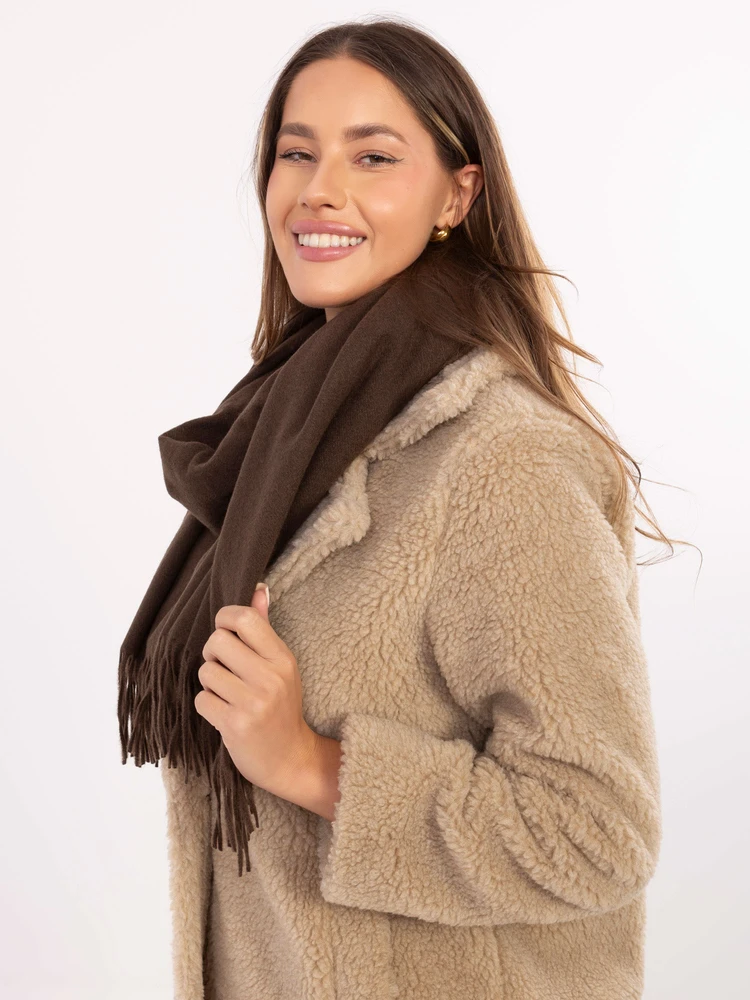 Wool Fashion Italia Rudas klasikinis šalikas: Dydis - Universalus