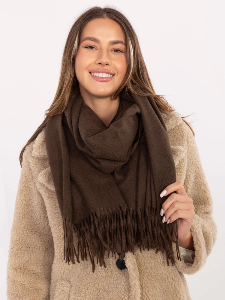 Wool Fashion Italia Rudas klasikinis šalikas: Dydis - Universalus