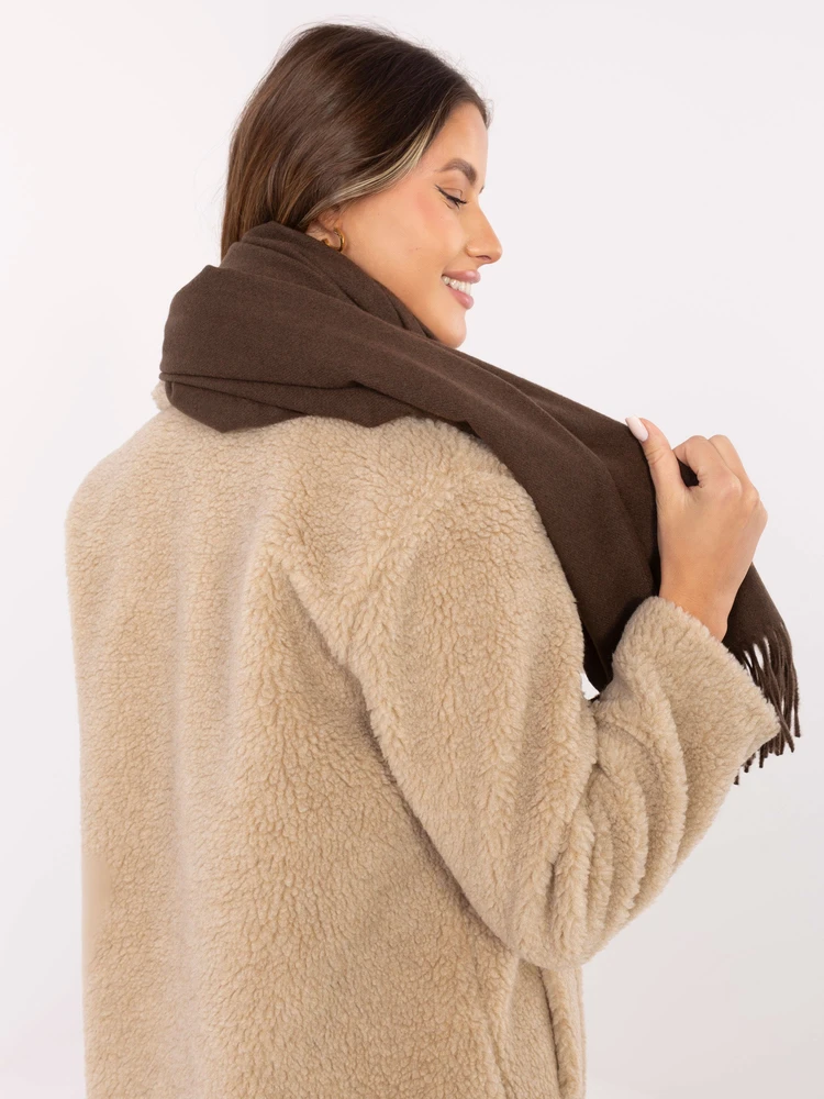 Wool Fashion Italia Rudas klasikinis šalikas: Dydis - Universalus