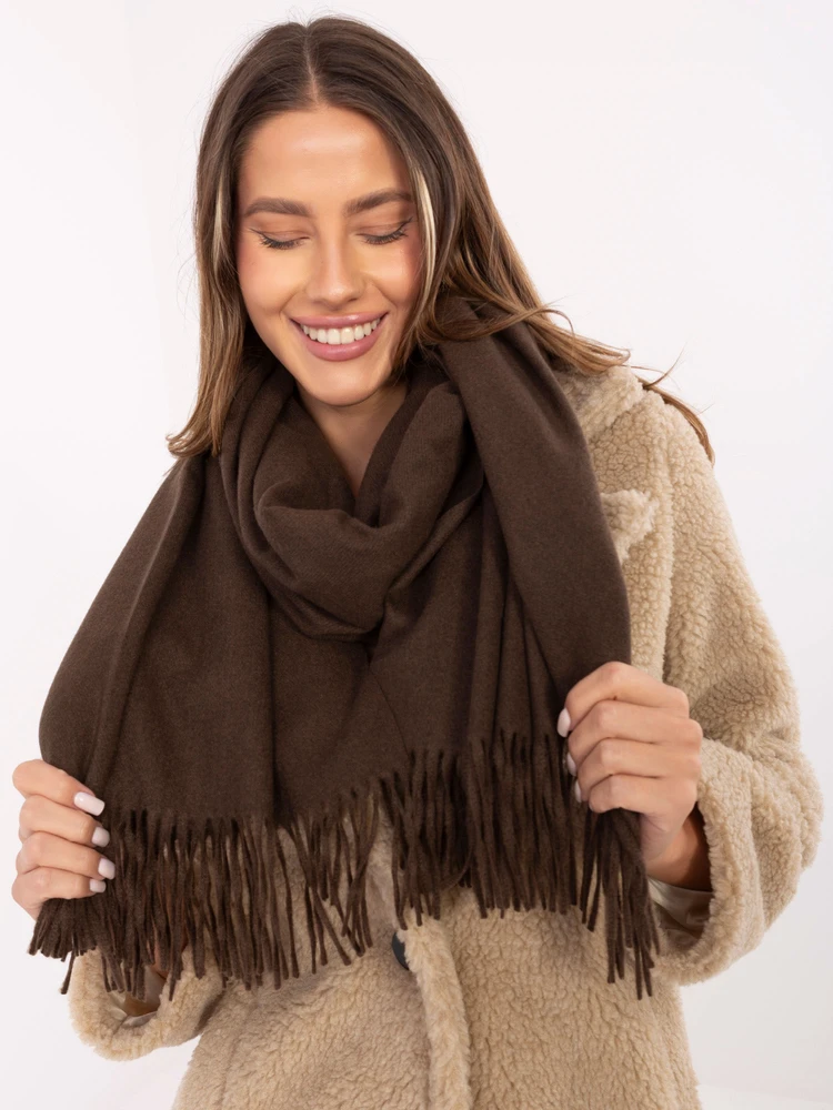 Wool Fashion Italia Rudas klasikinis šalikas: Dydis - Universalus