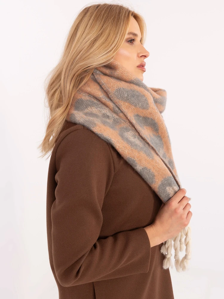 Wool Fashion Italia Šiltas minkštas moteriškas šalikas: Dydis - Universalus