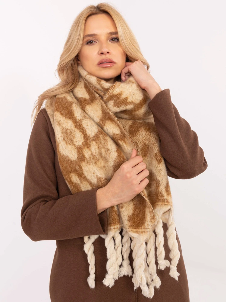 Wool Fashion Italia Rudas minkštas ilgas šalikas: Dydis - Universalus