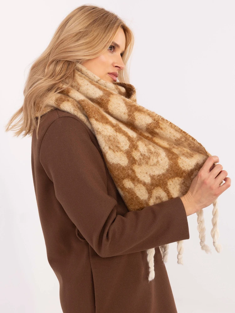 Wool Fashion Italia Rudas minkštas ilgas šalikas: Dydis - Universalus