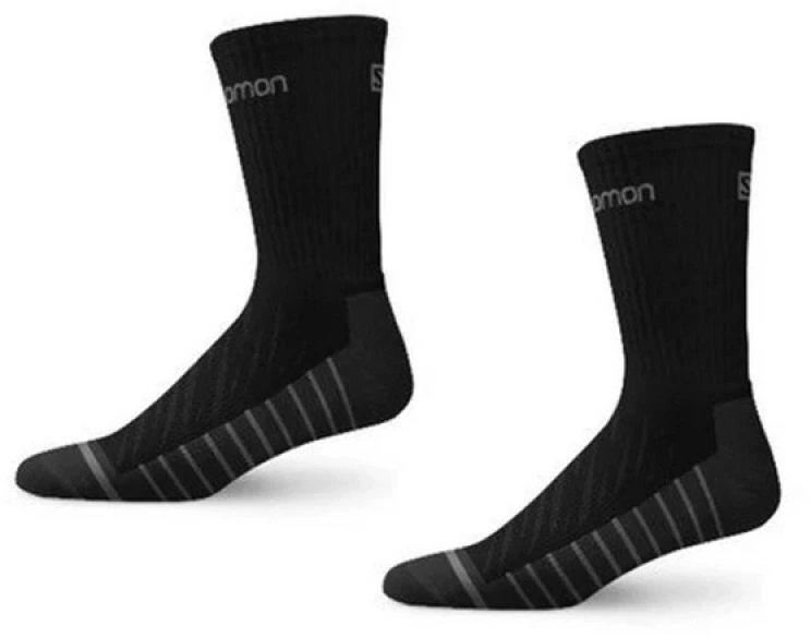 Salomon Life kojinės, 2 poros, 16023-JUODA/PILKA
