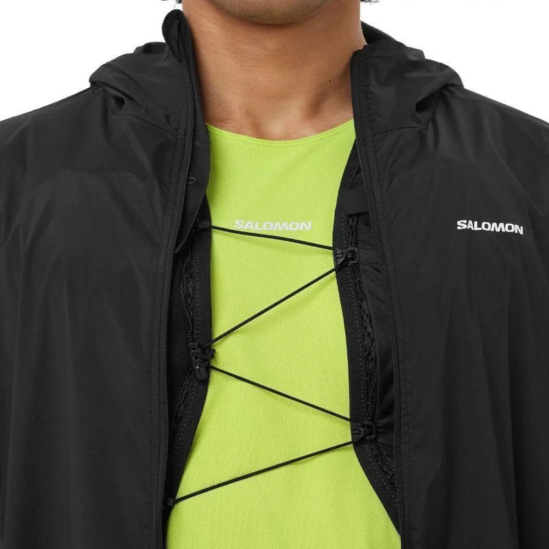 Salomon Sense Aero Wind JKT M LC2743000 vyriška vėjui nepralaidi striukė, juoda, 2XL
