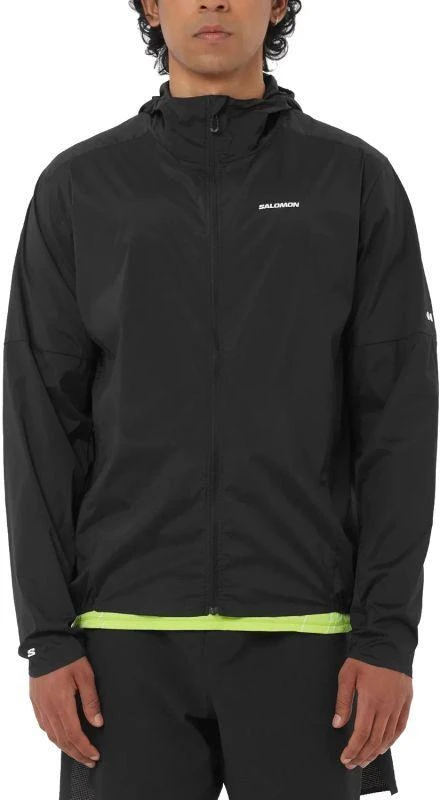 Salomon Sense Aero Wind JKT M LC2743000 vyriška vėjui nepralaidi striukė, juoda, 2XL