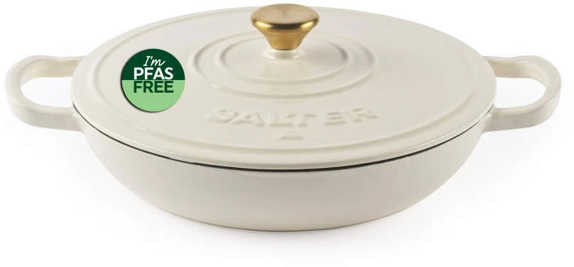 Salter Chester žemas ketaus troškintuvas 2,8 l, 30 cm, kreminis