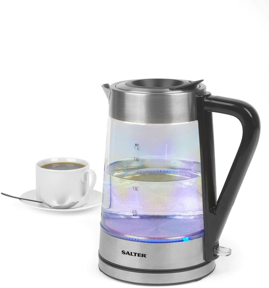 Salter EK5078IRFVDE stiklinis virdulys, 1,7 l, 2200 W