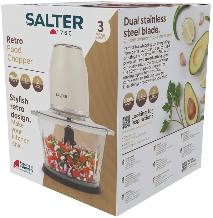 Salter EK6686CRMVDE retro maisto smulkintuvas