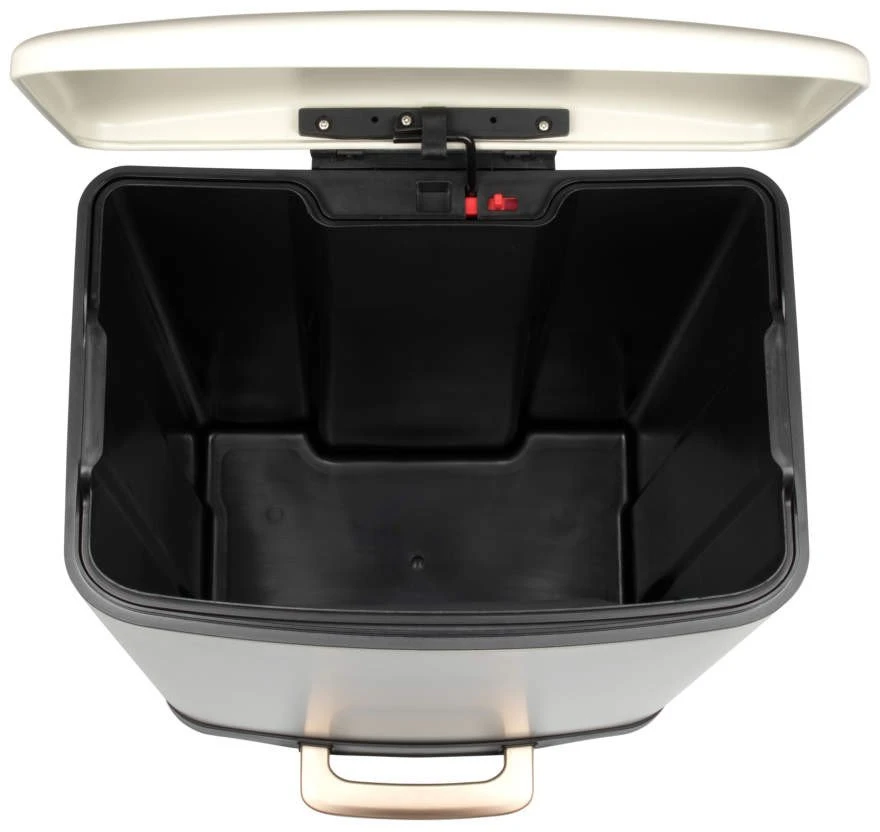 Salter Pebble 50 l pedalinė šiukšliadėžė, smėlio spalvos