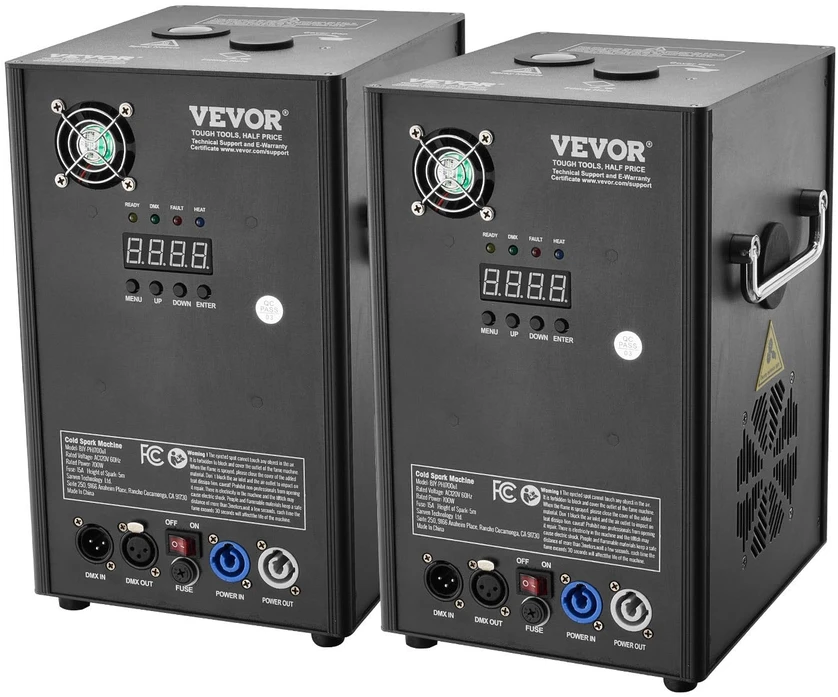 VEVOR Šalto žiežirbų fejerverkų mašina x2 700W 2-5m renginiams