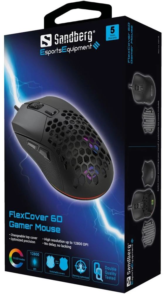 Sandberg FlexCover 6D Gamer Pelė