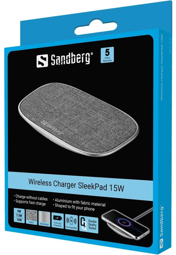 Sandberg Wireless Charger SleekPad 15W