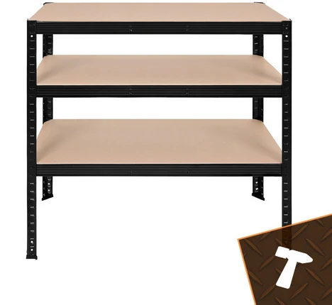 Iso Trade Bez Marki Storage rack - juodas 180x90x40 Bigstreen
