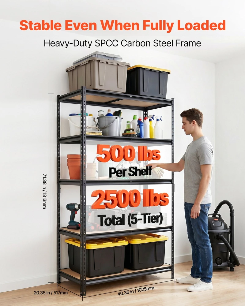 Sandėliavimo lentyna VEVOR SFS4020RA, 1134 kg keliamoji galia
