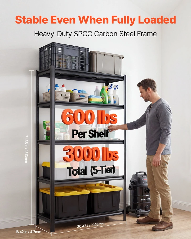 Sandėliavimo lentyna VEVOR SS3616HA, 1360,8kg