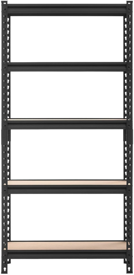 VEVOR Tvirtas metalinis sandėliavimo stelažas 5 aukštų, iki 190 kg 75x30x152 cm