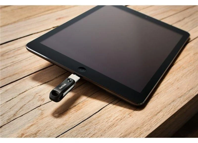 „SANDISK iXpand Flash Drive Go 256GB“ – USB3.0 + „Lightning“ – skirti „iPhone“ ir „iPad“
