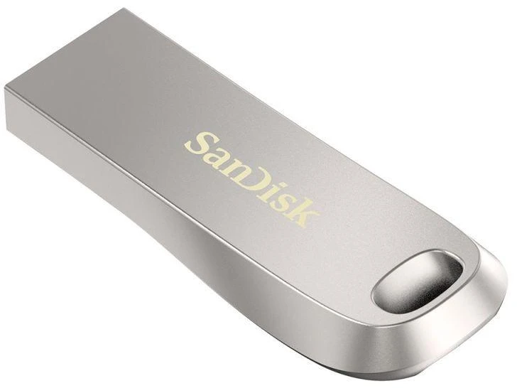 Ausinės SanDisk Ultra Lux SDCZ74-064G-G46 USB atmintinė (64GB; USB 3.0; sidabrinė spalva)