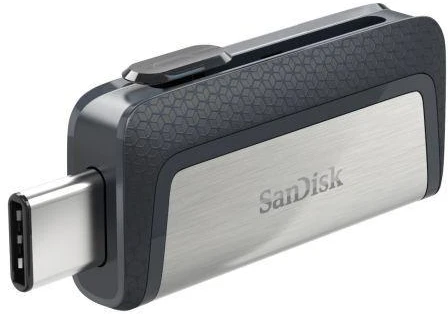 SanDisk Ultra SDDDC2-128G-G46 USB atmintinė (128GB; USB 3.1, USB-C; juoda)