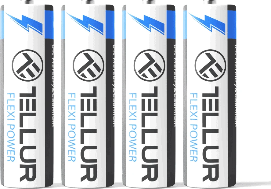 Šarminių baterijų rinkinys AA LR6 Tellur Flexi Power, 1,5 V, 4 vnt