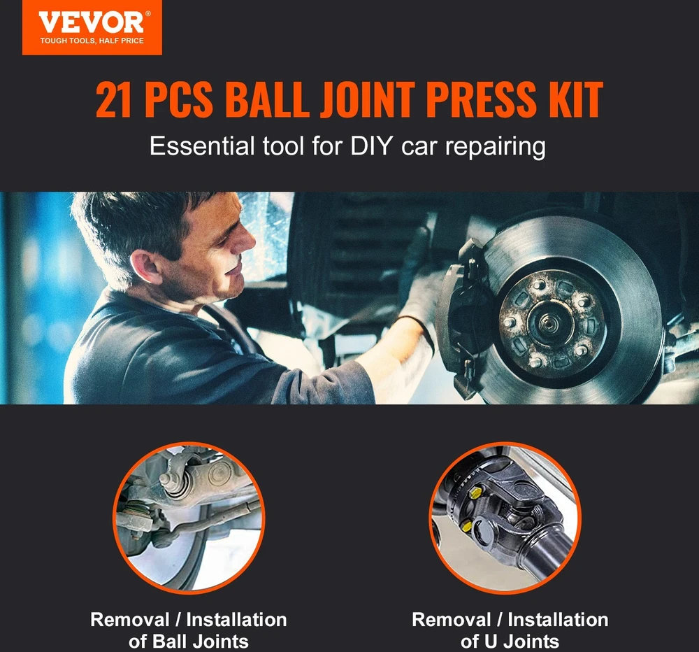 VEVOR 21 dalių šarnyrų presas automobiliams