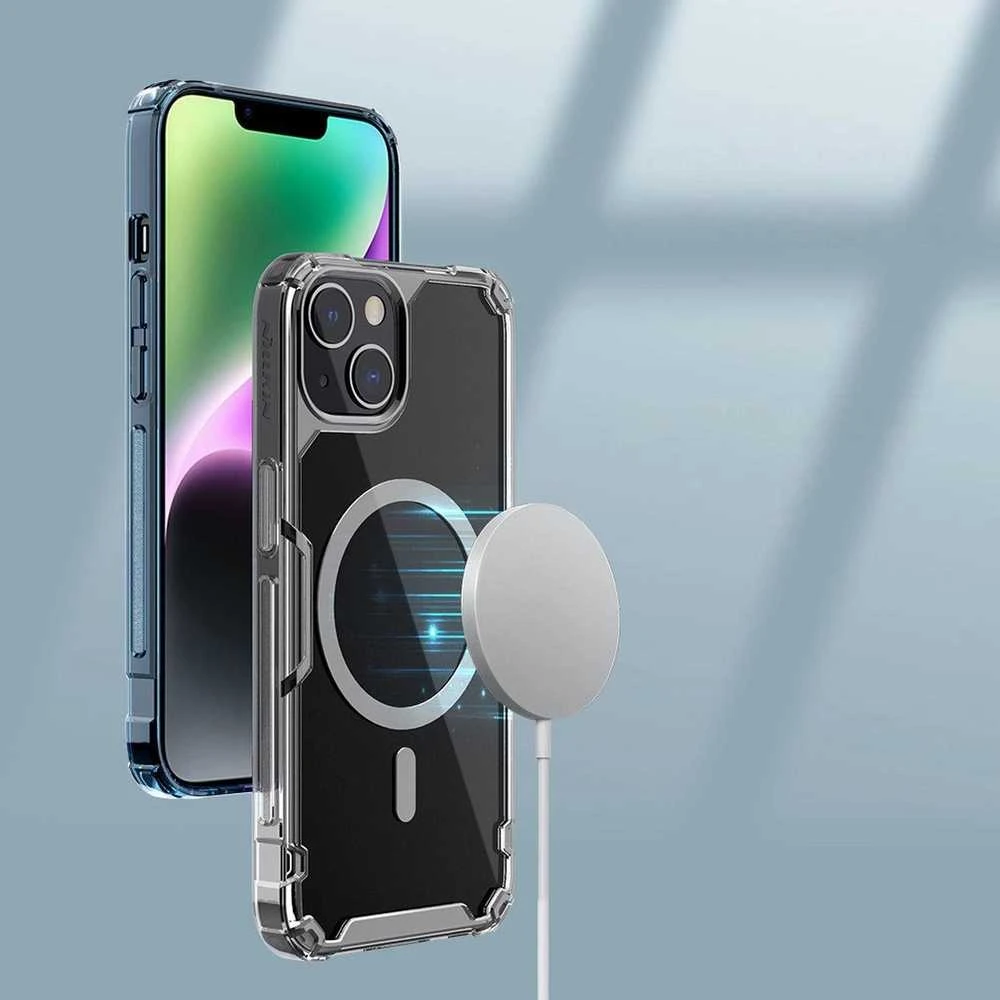 Nillkin Nature Pro armored with MagSafe Apple iPhone 15 Plus – dėklas telefonui mėlynos spalvos