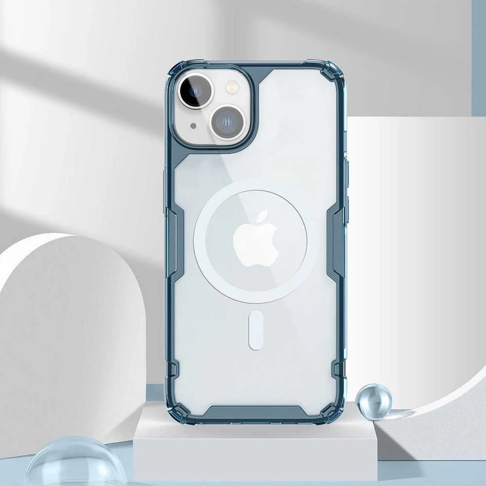 Nillkin Nature Pro armored with MagSafe Apple iPhone 15 Plus – dėklas telefonui mėlynos spalvos
