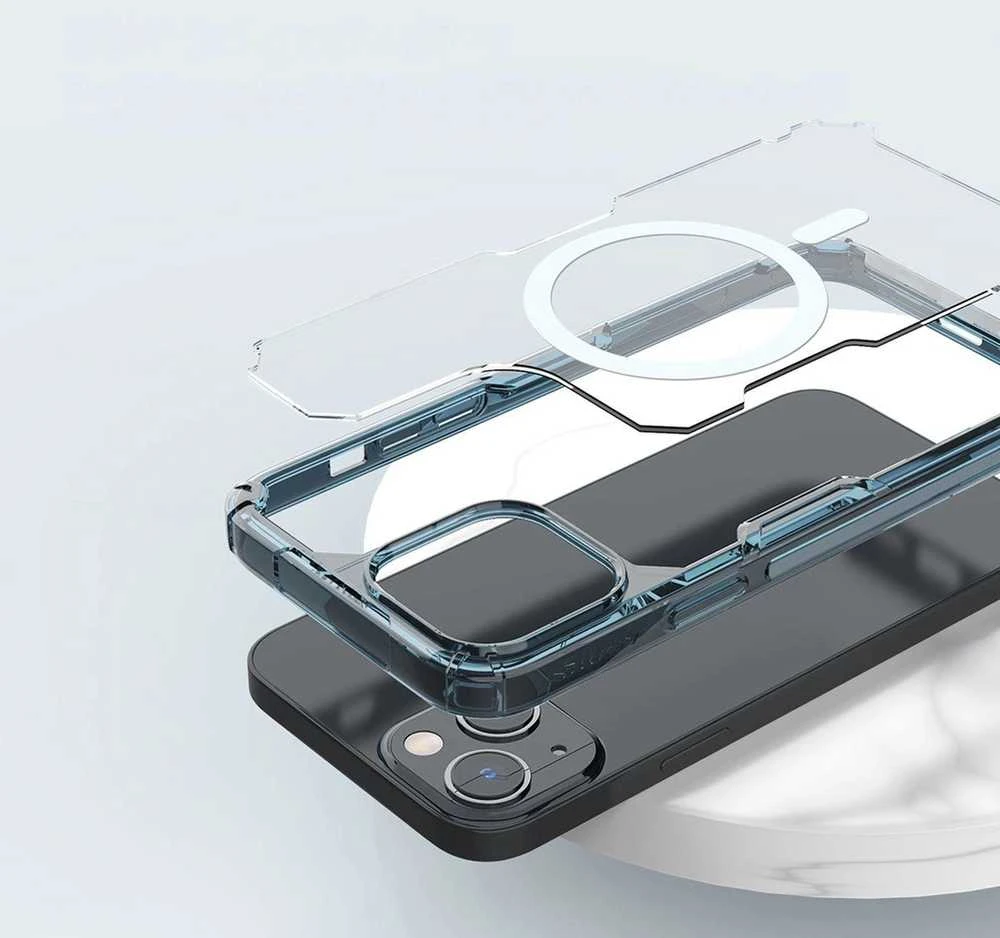 Nillkin Nature Pro armored with MagSafe Apple iPhone 15 Plus – dėklas telefonui mėlynos spalvos