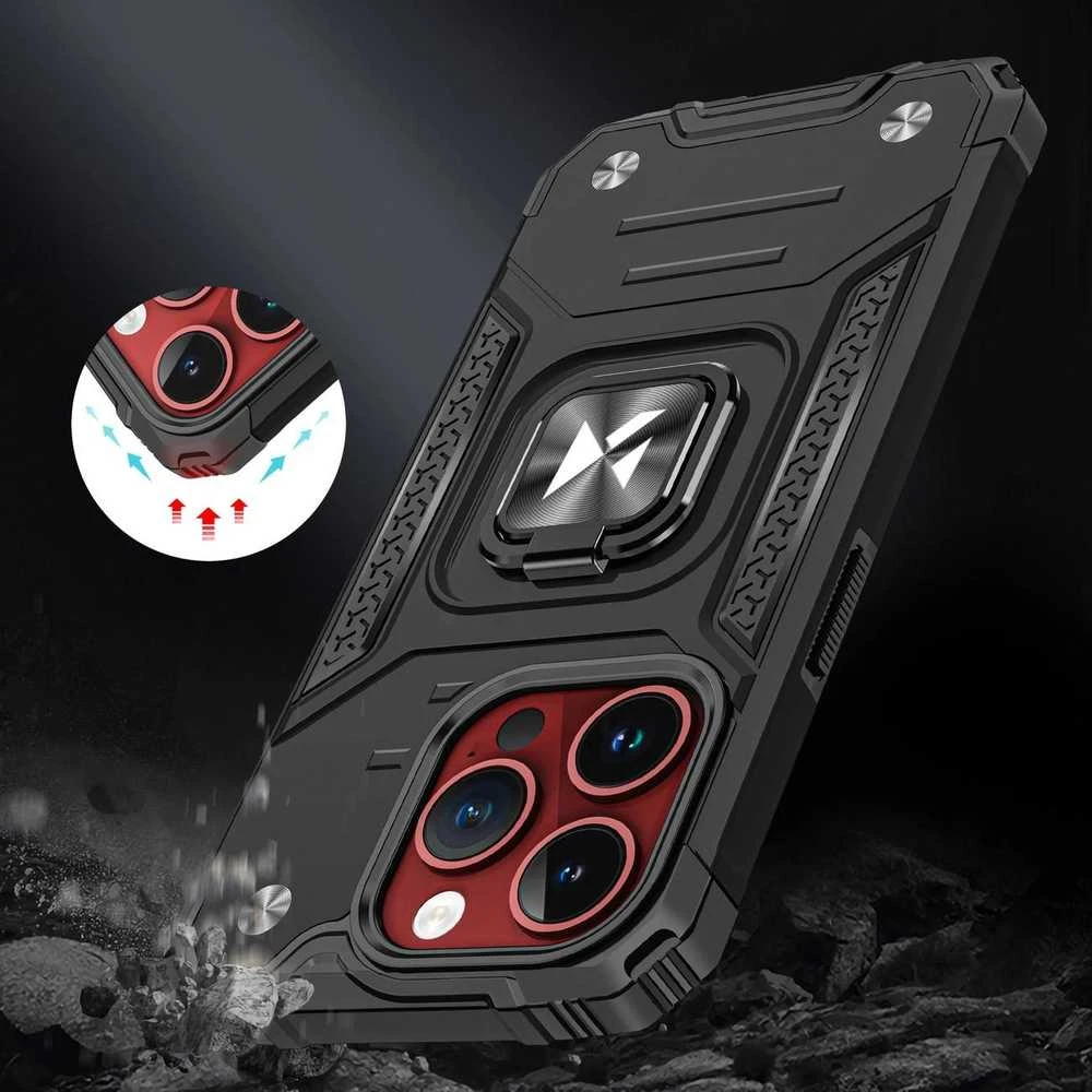 Wozinsky Ring Armor Apple iPhone 15 Pro Max Ring Armor - dėklas telefonui aukso spalvos