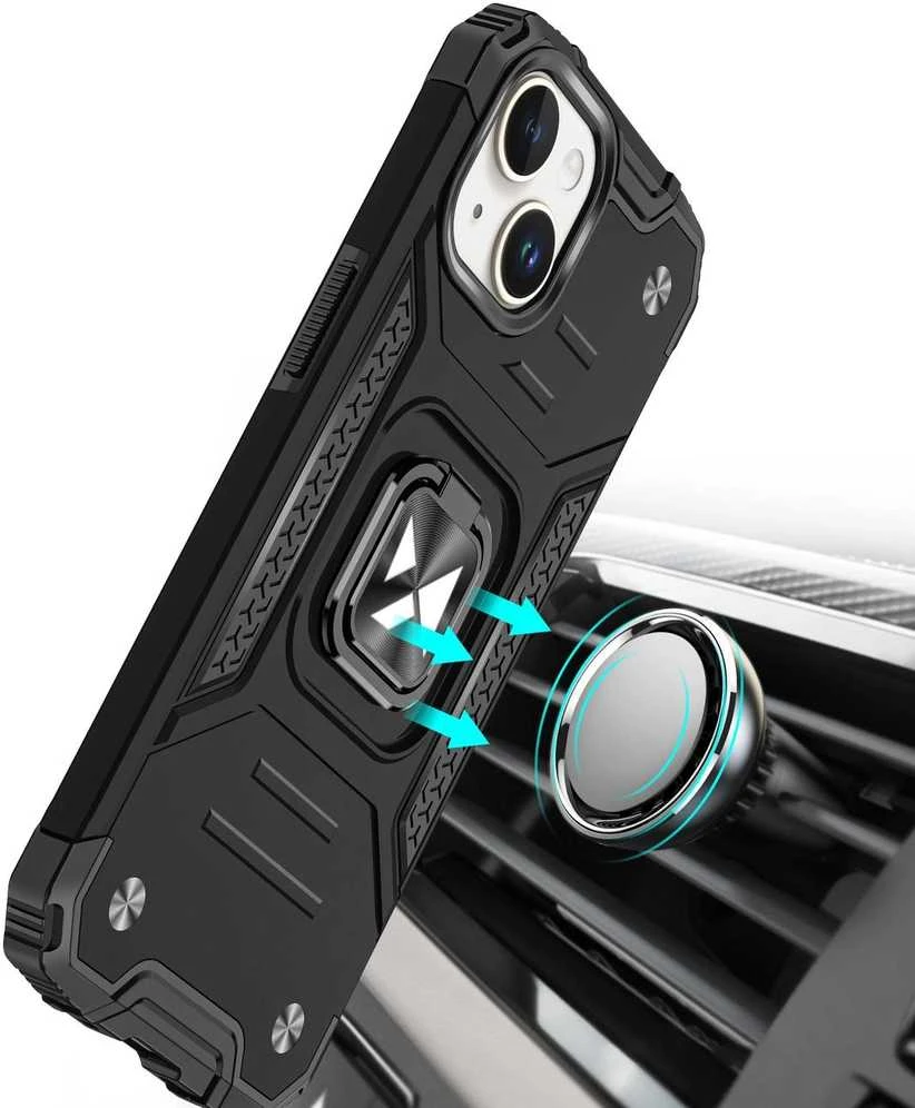 Wozinsky Ring Armor Apple iPhone 15 Plus iPhone 15 Plus Ring Armor – dėklas telefonui mėlynos spalvos