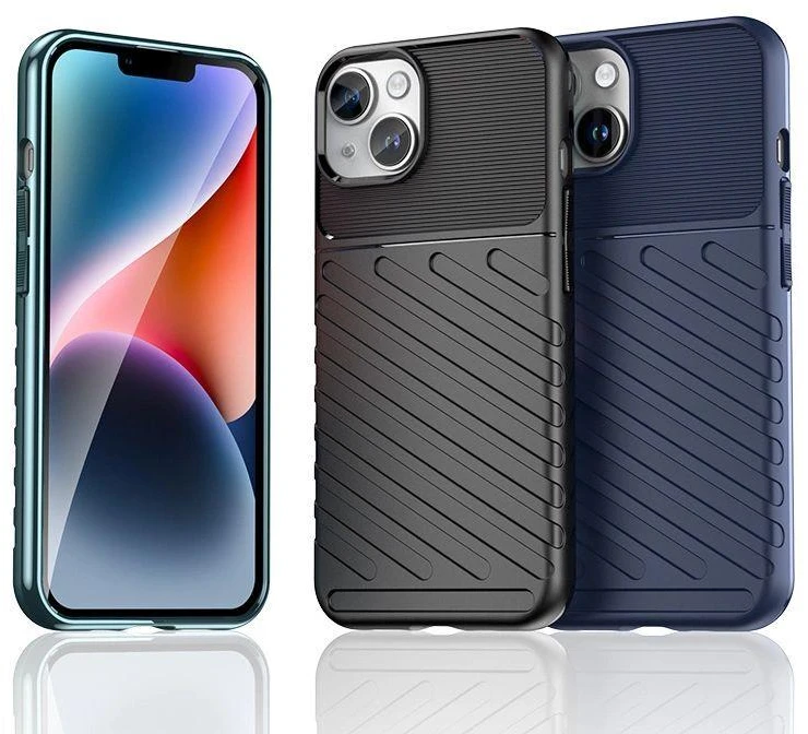Hurtel Armored iPhone 15 Plus Thunder – dėklas telefonui mėlynos spalvos